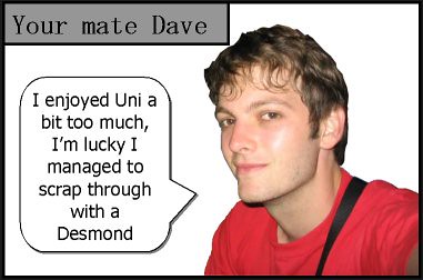 your mate dave on uni