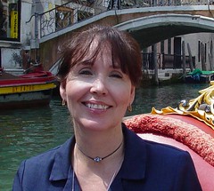 Mom on Gondola in Venice