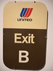 United Exit Sign
