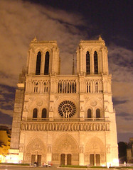 巴黎聖母院夜景