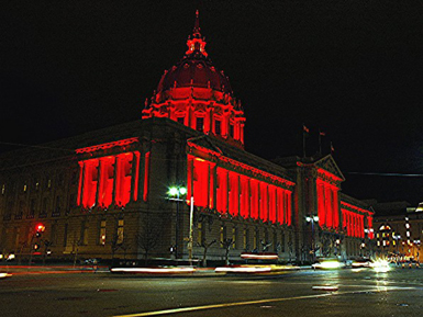 red city hall