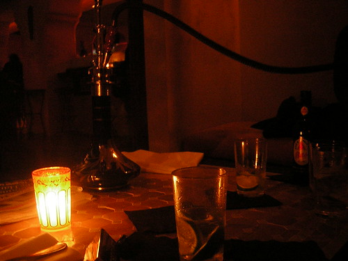 hookah by candlelight