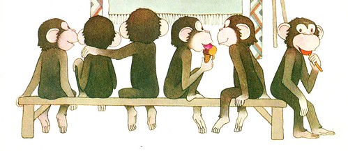 bonobos sentaditos